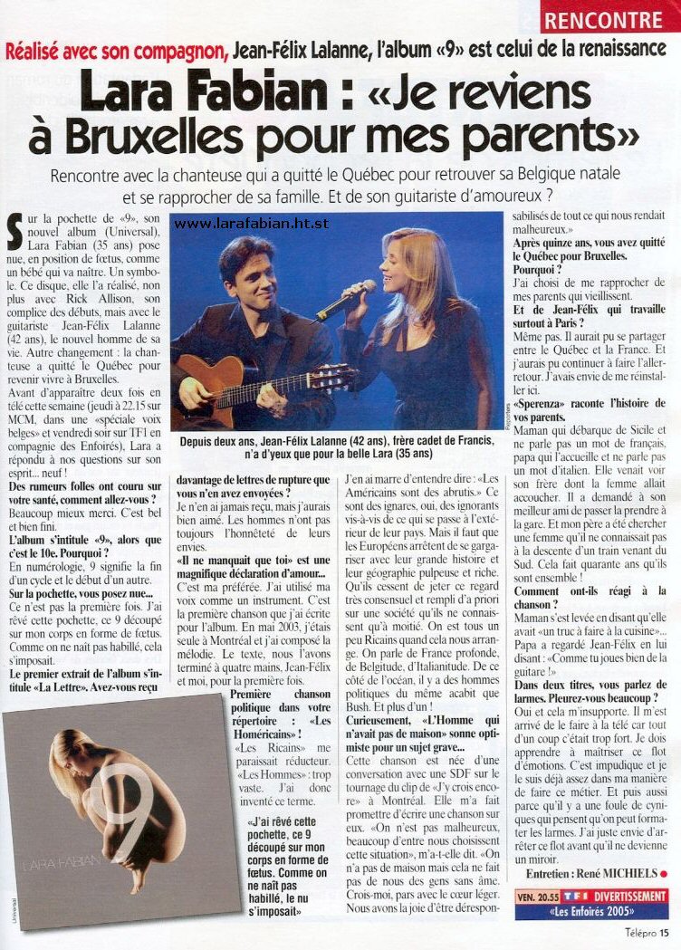 rencontre lara fabian